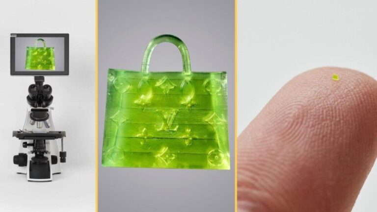 Smaller than a grain of sand, a fake Vuitton handbag sold for over $63,000