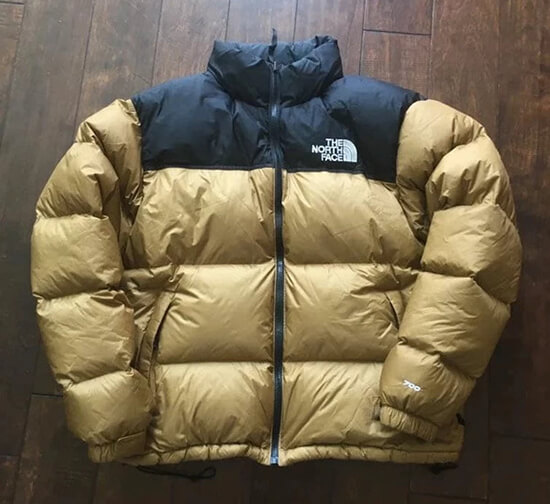 North Face puffer jacket Black brown