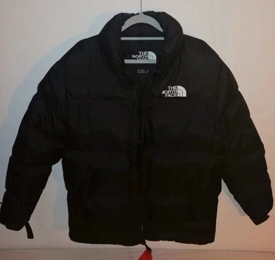 North Face puffer jacket Black