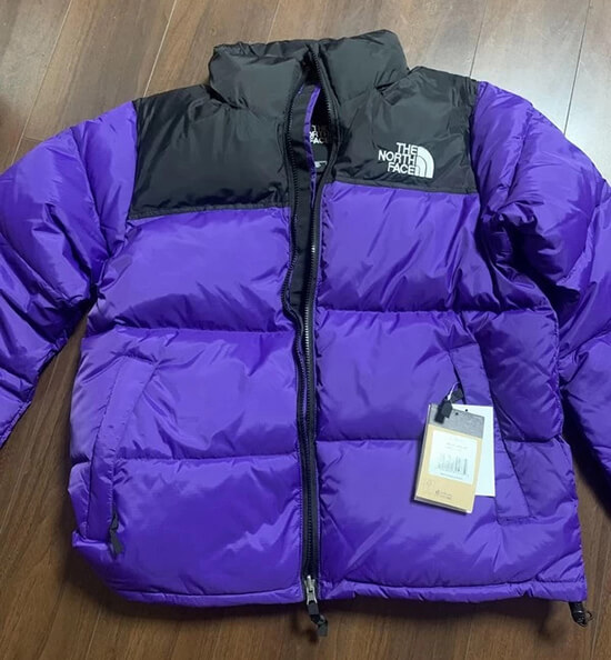 North Face puffer jacket Black and blue