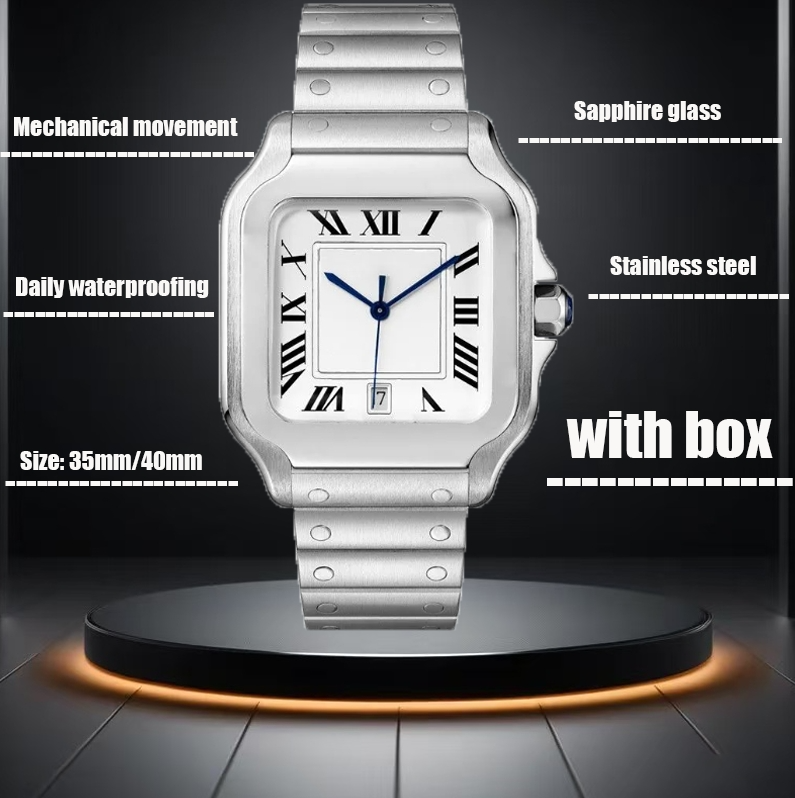 men's watch with silver dial